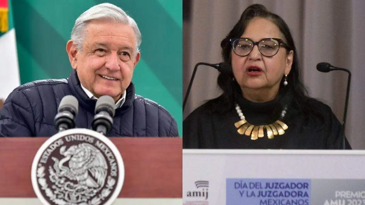 AMLO descarta reunirse con ministra Norma Piña tras quema de piñata en mitin